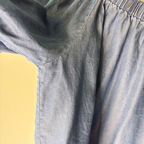 Kate Spade Chambray Off The Shoulder Top, Small, Broome Street denim blouse - Picture 6 of 16